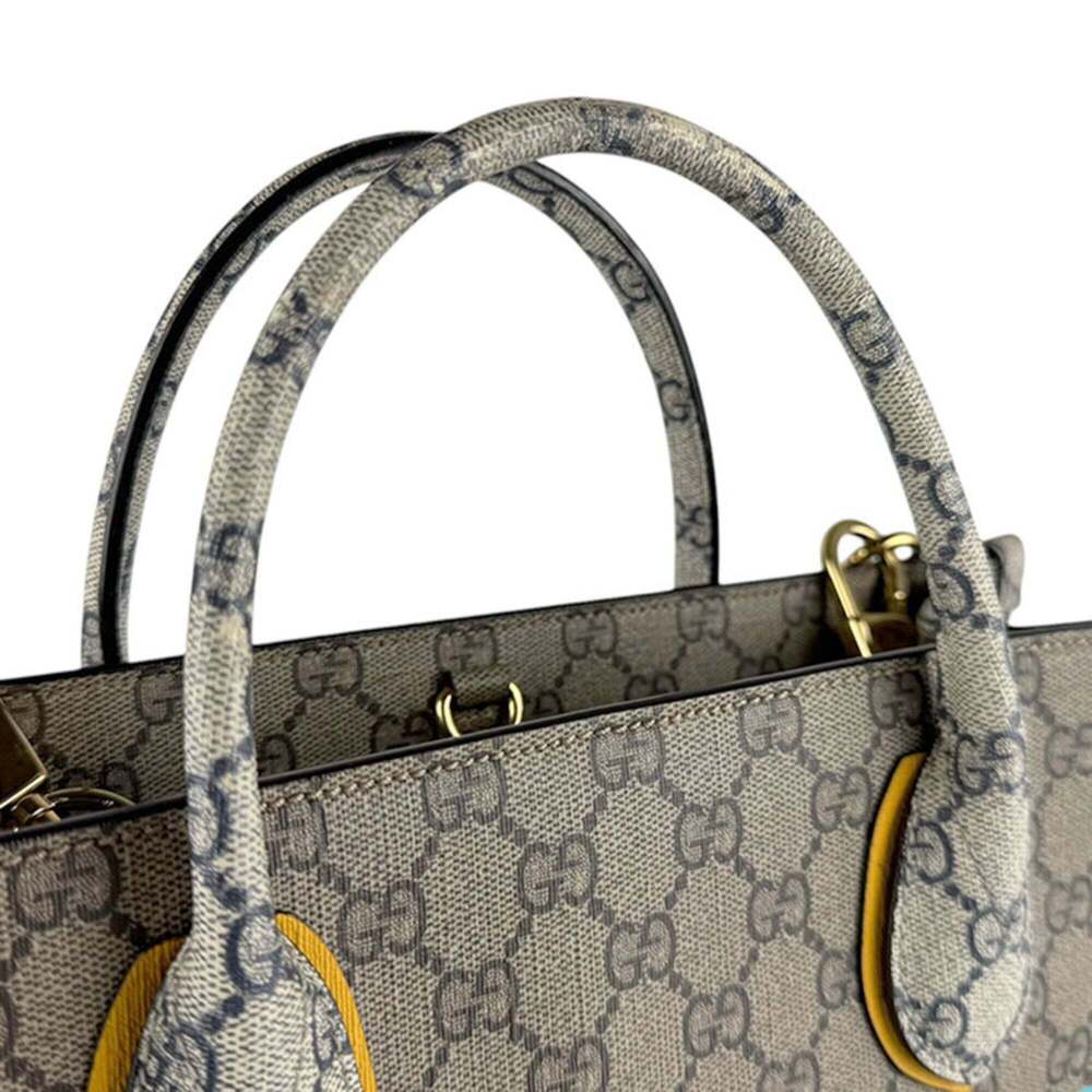 GUCCI Brown Canvas Shoulder Bag - Picture 10 of 13